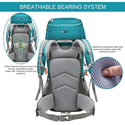 Trekkingrucksack 55L mit Innenrahmen – Lake Green