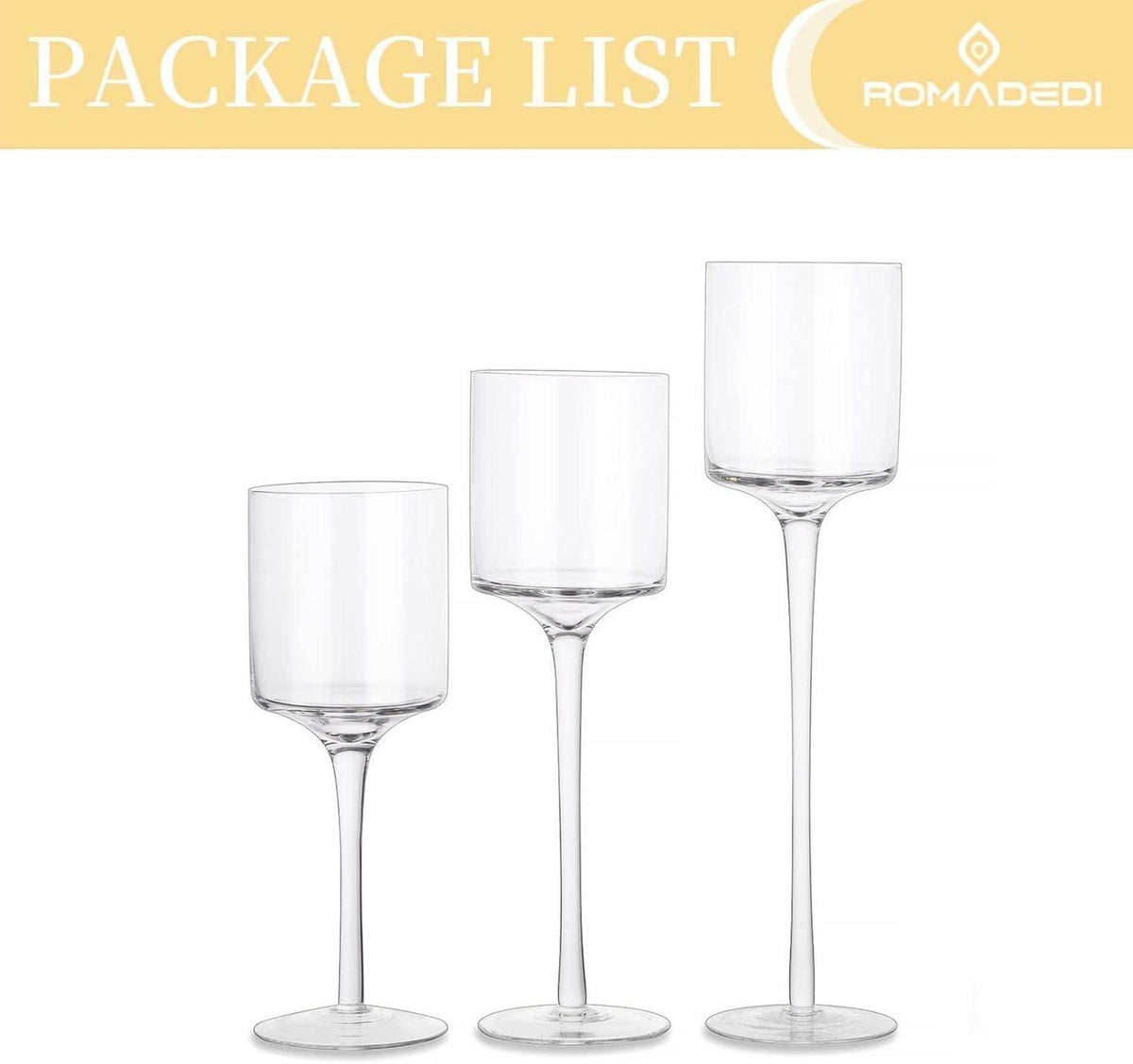 Teelichthalter Glas Kerzenständer Kerzenhalter Tischdeko Hochzeit