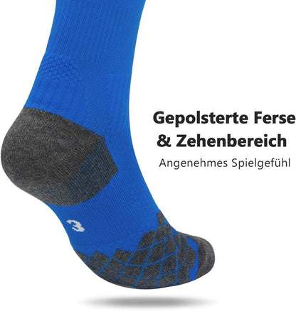 Fußballsocken Stutzen Kinder Herren 2 Paar Schwarz 27-46 EU
