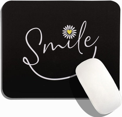 Kleines Schwarz rutschfestes Mousepad mit Motiv - 24 x 20 cm, 200 x 240 x 3 mm