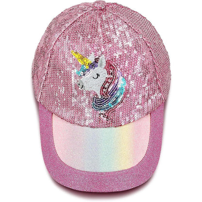 Baseball Cap Kinder – Einhorn Pailletten & Sommerhut 6-8 Jahre