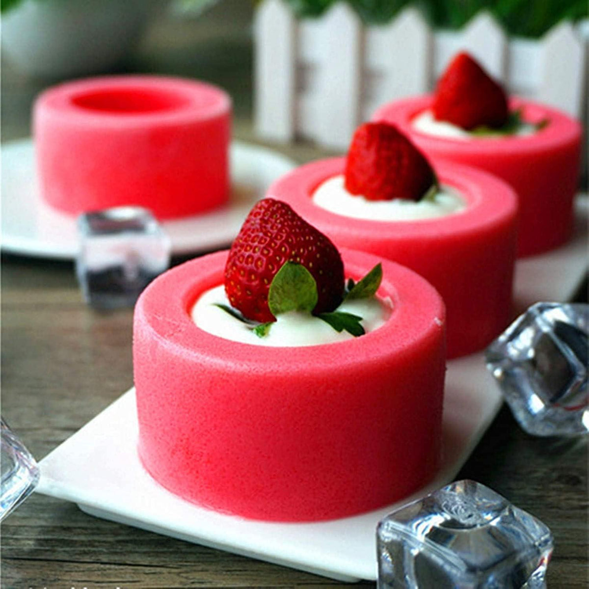 Silikon Puddingform 6-Kavitäten für Kuchen, Gelee & Schokolade