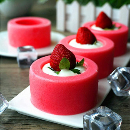 Silikon Puddingform 6-Kavitäten für Kuchen, Gelee & Schokolade