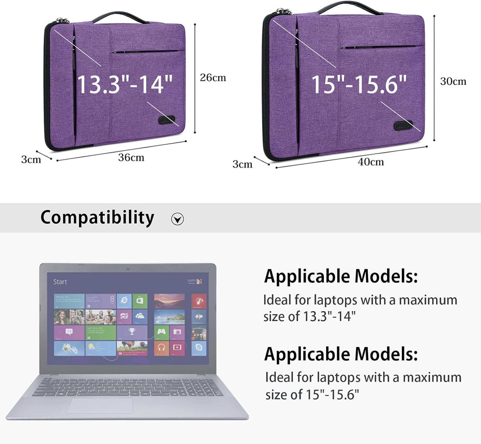 Laptophülle 13-14 Zoll stoßfest wasserdicht für MacBook Air/Pro HP