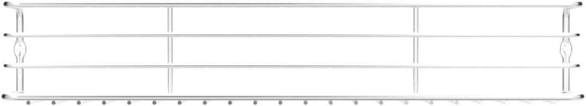 2er Set Gewürzregal aus Metall für Küche und Bad - 40 x 8 x 6 cm
