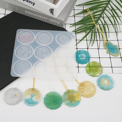 Silikonform Blume des Lebens für Schmuck & DIY Handwerk