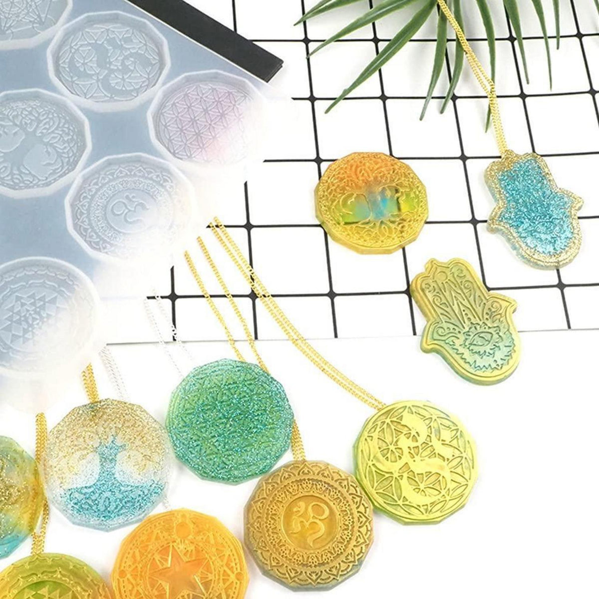 Silikonform Blume des Lebens für Schmuck & DIY Handwerk