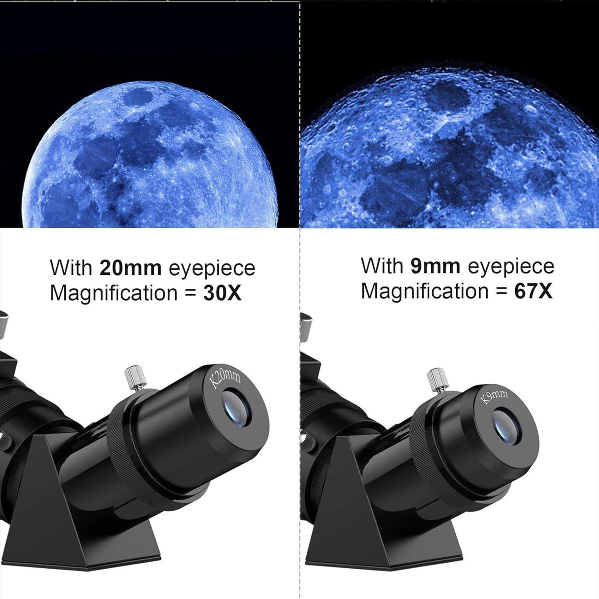 Astronomie Teleskop für Erwachsene und Kinder 80mm Aperture mit Zubehör und Rucksack