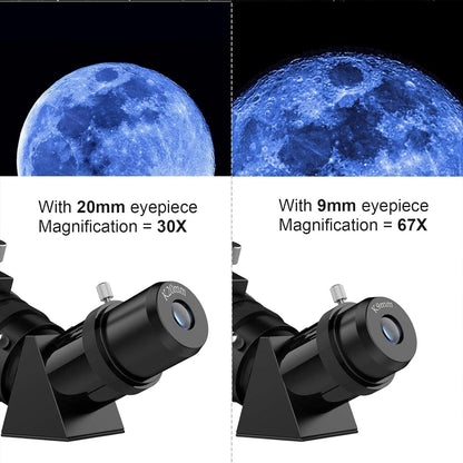 Astronomie Teleskop für Erwachsene und Kinder 80mm Aperture mit Zubehör und Rucksack