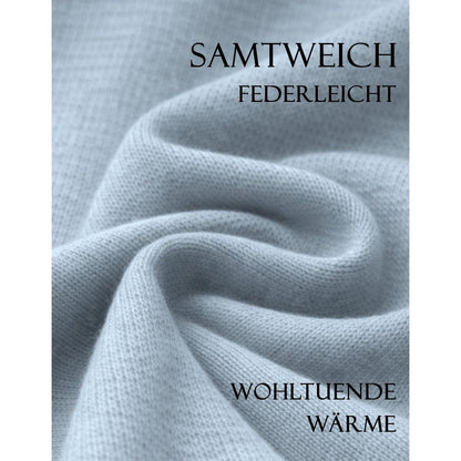 Damen Poncho Schal Strick Cape Blau – Weich & Vielseitig