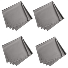 4er Pack Mikrofasertuch 40x40cm Grau - Reinigungstuch für