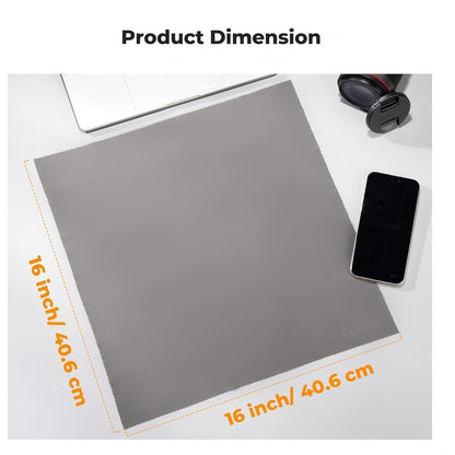4er Pack Mikrofasertuch 40x40cm Grau - Reinigungstuch für
