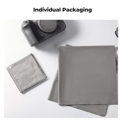 4er Pack Mikrofasertuch 40x40cm Grau - Reinigungstuch für