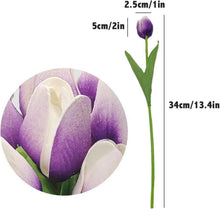 20 Stück Künstliche Tulpen Hochzeitssträuße Hellviolett