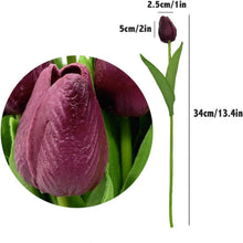 Künstliche Tulpen 20 Stück Hochzeitssträuße Blumen Weinrot