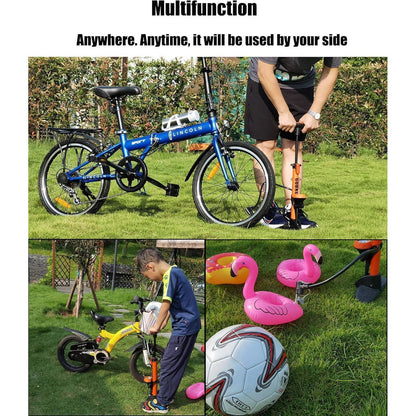 Hochdruck Fahrradpumpe mit Manometer für Rennrad MTB