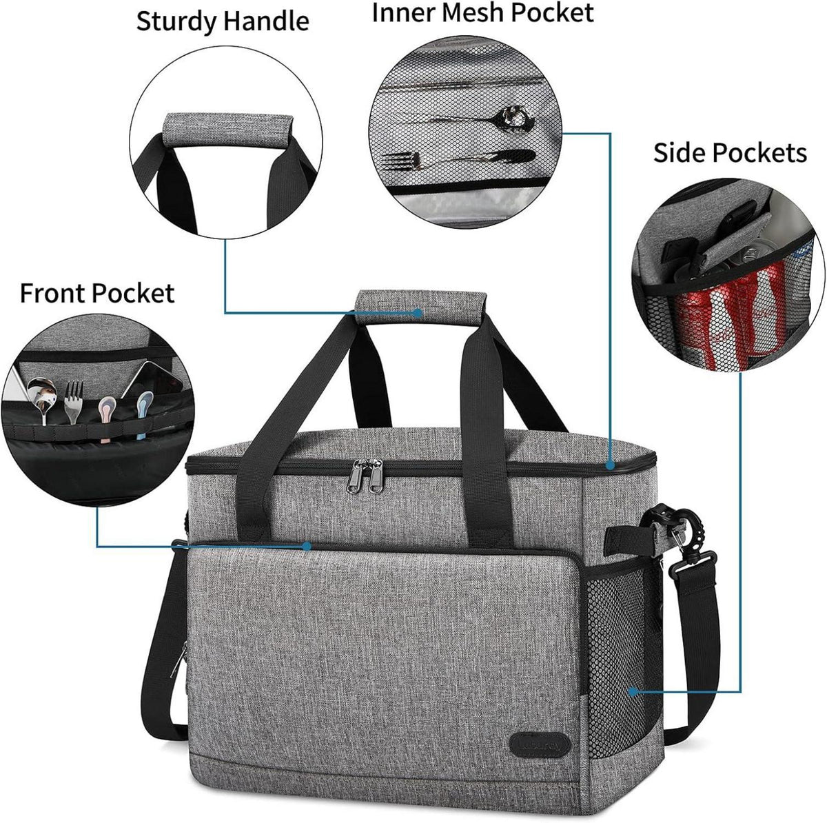 15L 30L Kühltasche Faltbar Thermotasche Wasserdicht Picknick