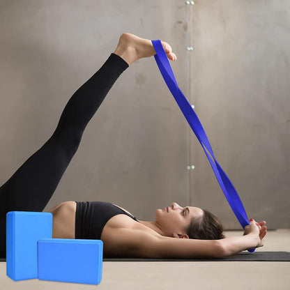 Yoga Block Set 2Er 1Er Baumwoll Yoga Gurt Pilates Fitness Zubehör