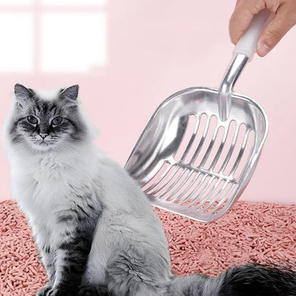 Katzenklo Schaufel Metall Langer Griff tiefer Schaufelschlitz