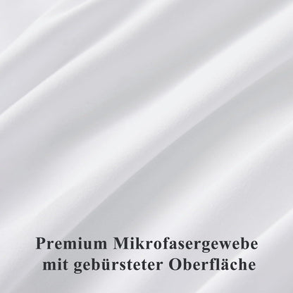 Kissenbezug 40x40 2er Set Weiß Mikrofaser Reißverschluss Kinderzimmer