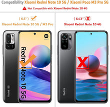 Xiaomi Redmi Note 10 5G Handyhülle Leder Schwarz Flipcase