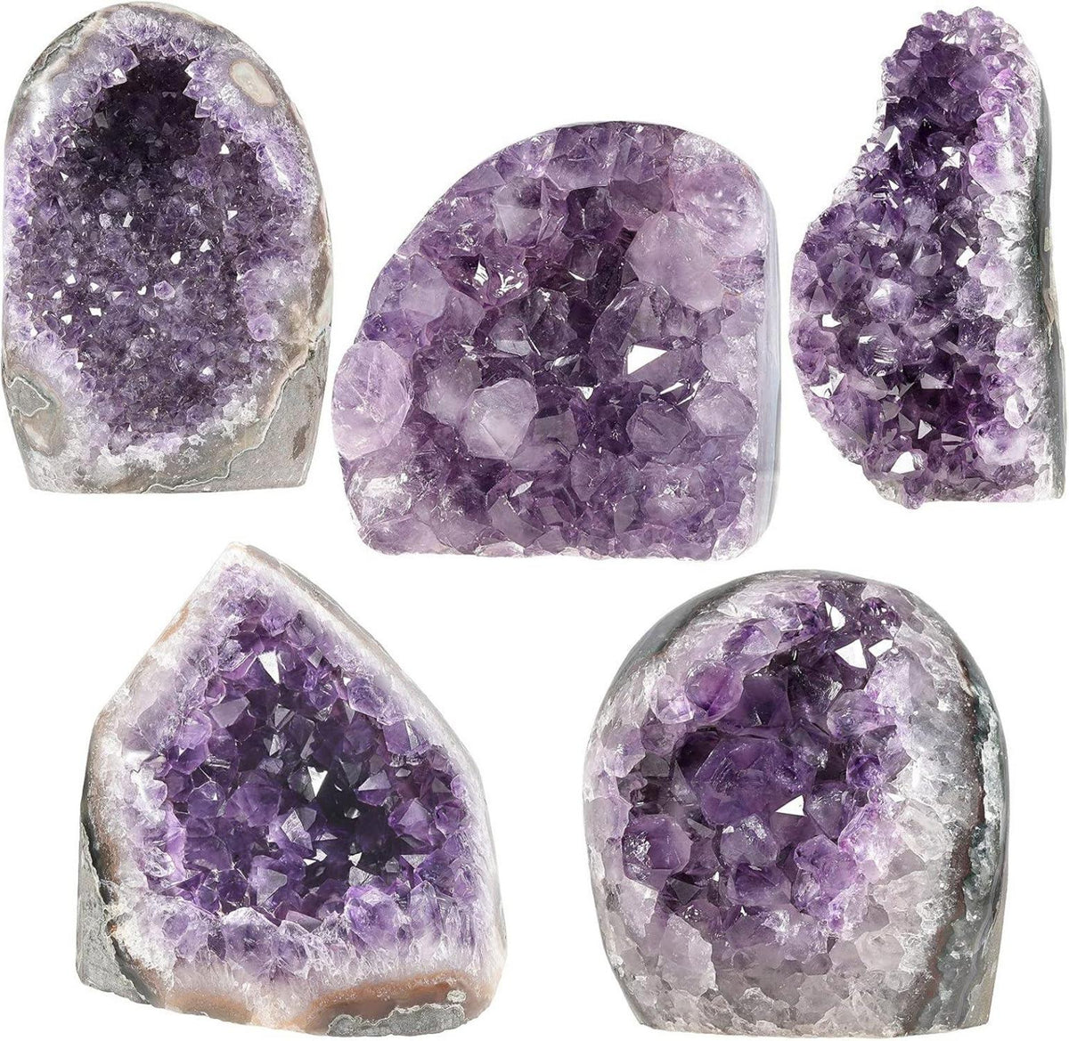 Natürlicher Amethyst Druse Deko-Stein 800-900 g Fengshui Ornament