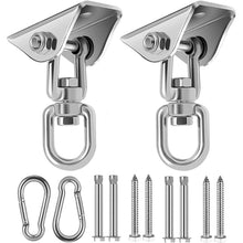 Deckenhaken Edelstahl 450kg 360° drehbar für Hängesessel (2 Stück)