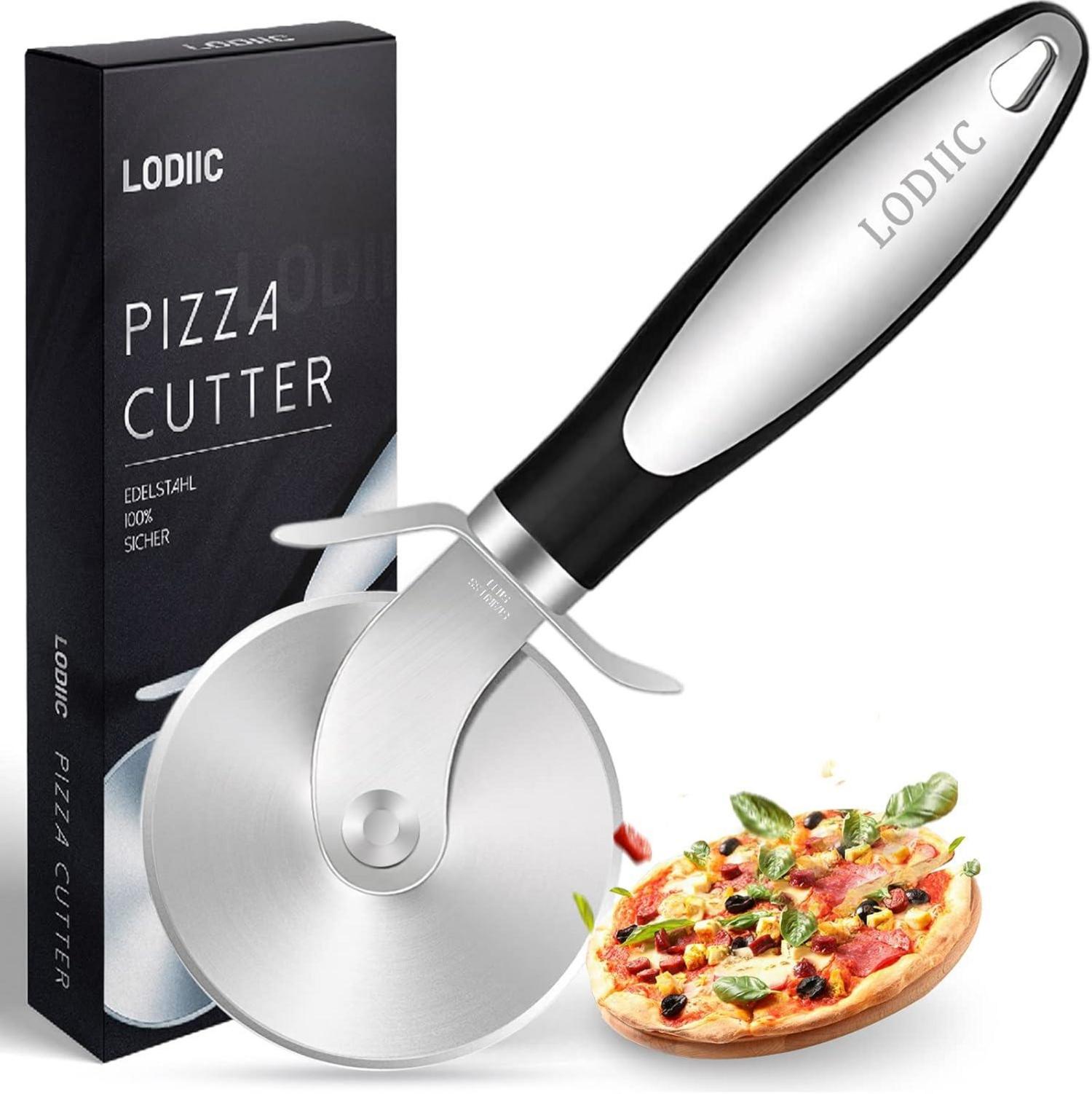 Pizzaschneider Edelstahl Hochwertiges Schneidemesser ergonomisch