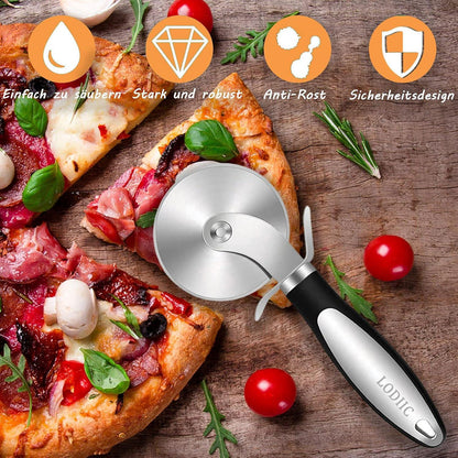 Pizzaschneider Edelstahl Hochwertig mühelos Pizza schneiden