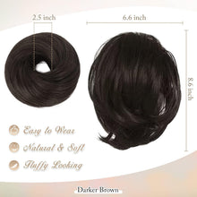 Haarteil Hair Extensions Pferdeschwanz Dunkleres Braun 20cm