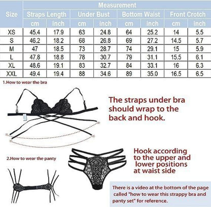 Avidlove Spitzen Reizwäsche Set Damen v-Ausschnitt Dessous XL Hellblau