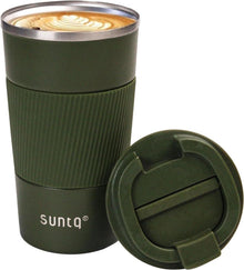 Thermobecher Edelstahl Kaffeebecher to go Isoliert 510ml Grün
