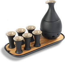 Japanisches Sake-Geschenkset 10-tlg. mit Karaffe & Bechern
