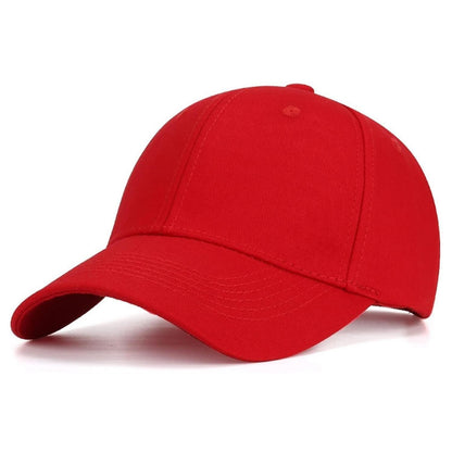 Baseball Cap Damen Herren – Verstellbare Baumwoll Basecap Rot