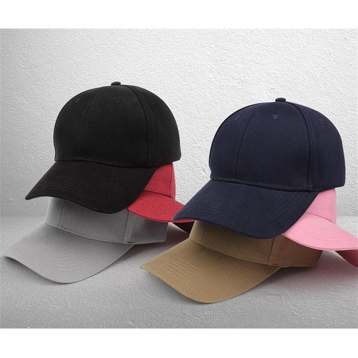 Baseball Cap Damen Herren – Verstellbare Baumwoll Basecap Rot