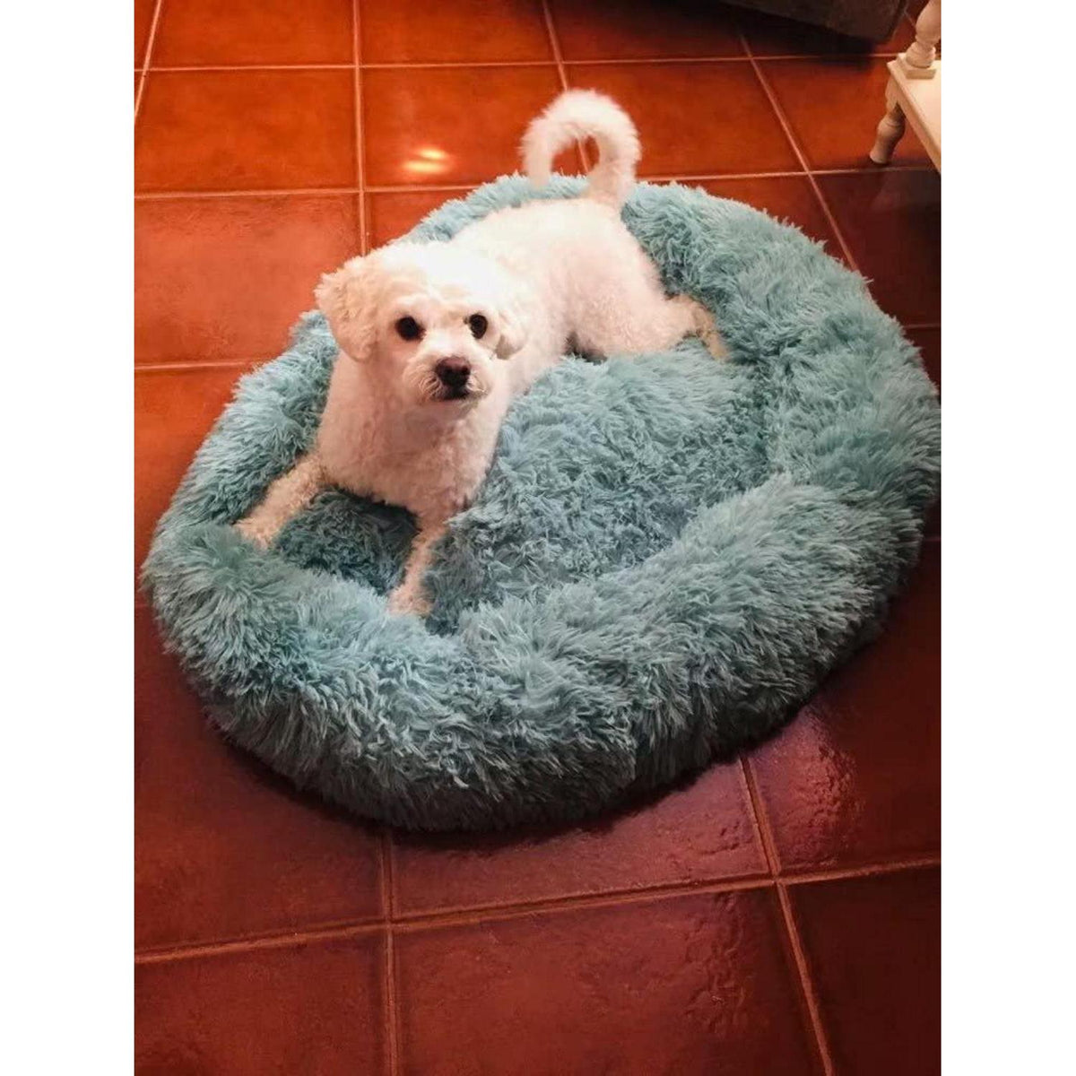 Flauschiges Hundebett Orthopädisch Grün 120cm