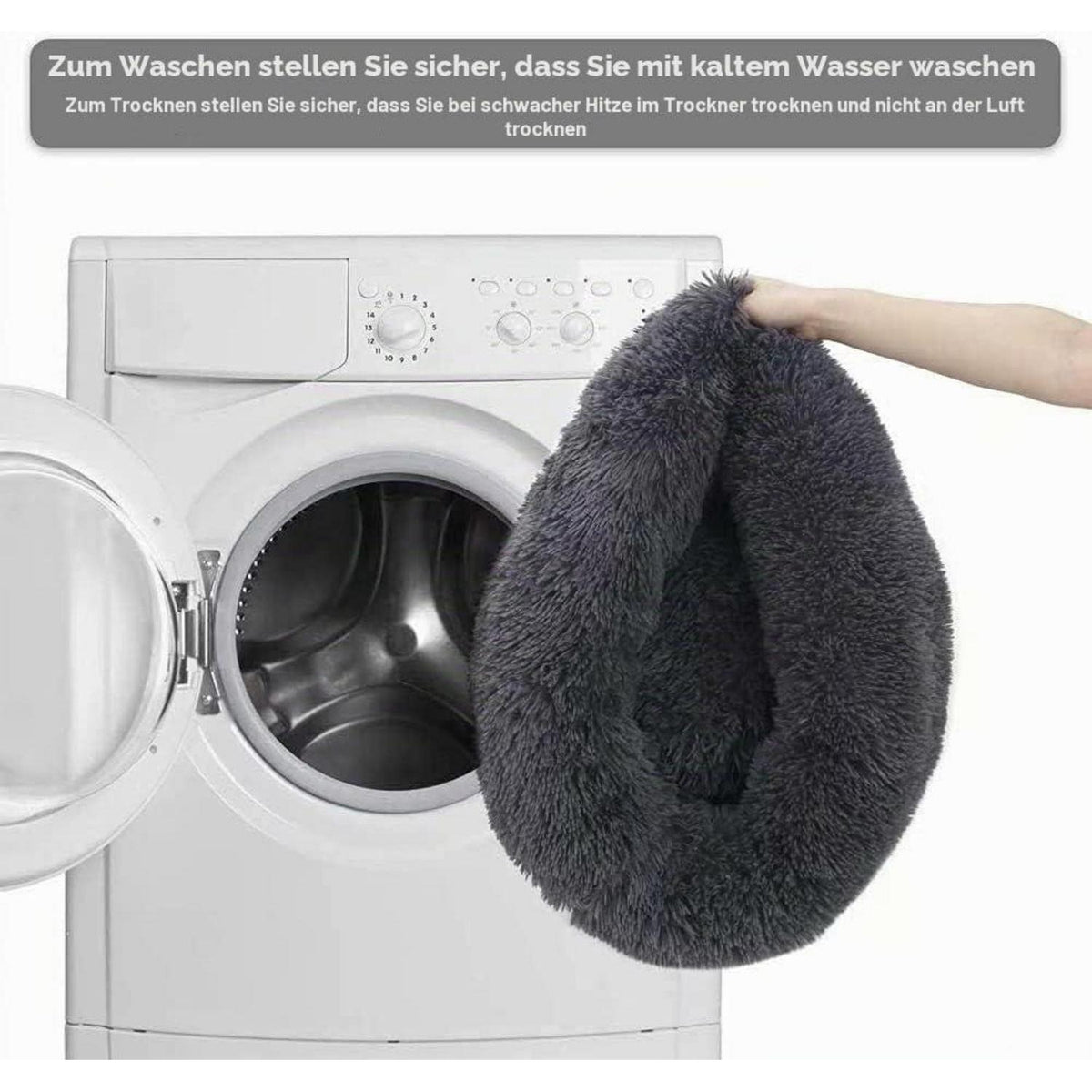 Flauschiges Hundebett Orthopädisch Grün 120cm