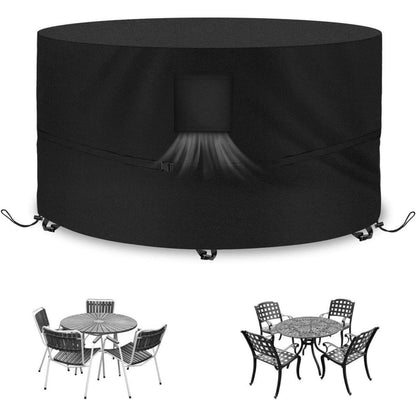 Runde Gartenmöbel Abdeckung Ø230x100cm Wasserdicht UV-beständig