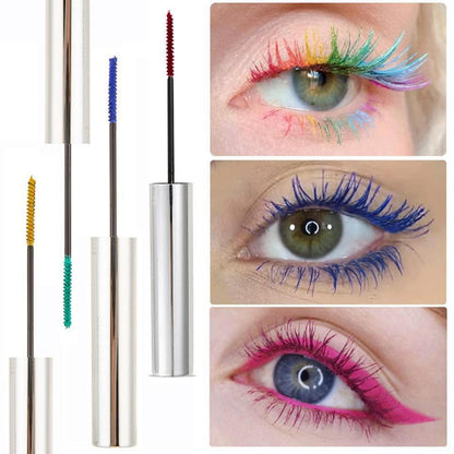 Farbige 4D Fasermascara - Dark Red für lange, dichte Wimpern