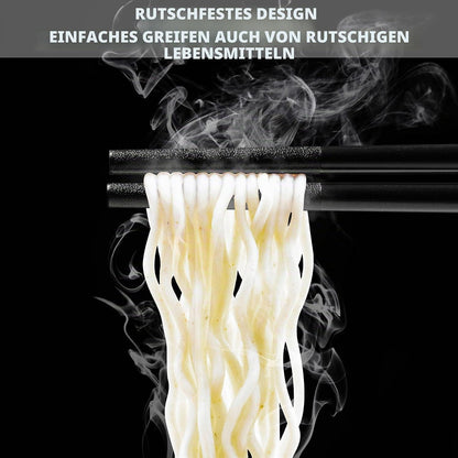 Wiederverwendbare Fiberglas Essstäbchen Set - 5 Paar, Spülmaschinenfest