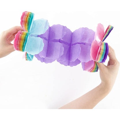 Pastellfarbene 4 Blatt Kleeblatt Girlande Papier Hochzeit