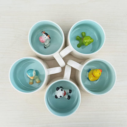 3D Pinguin Kaffeetasse mit Überraschung im Boden