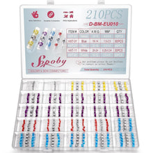 210-teiliges Lötverbinder Set - Kfz, Schiffe, Haushalt