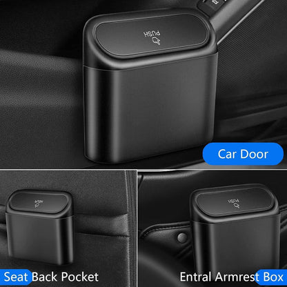 Auto Mülleimer mit Deckel, 2er Pack Mini Müllbehälter, 40
