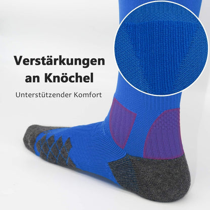 Fußballsocken Kinder Herren 2 Paar Stutzen EU 27-46 Weiß