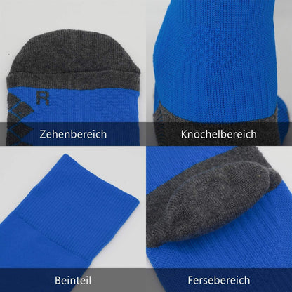 Fußballsocken Kinder Herren 2 Paar Stutzen EU 27-46 Weiß