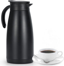 Isolierkanne 1,5L doppelwandige Thermoskanne Vakuum Kaffeekanne
