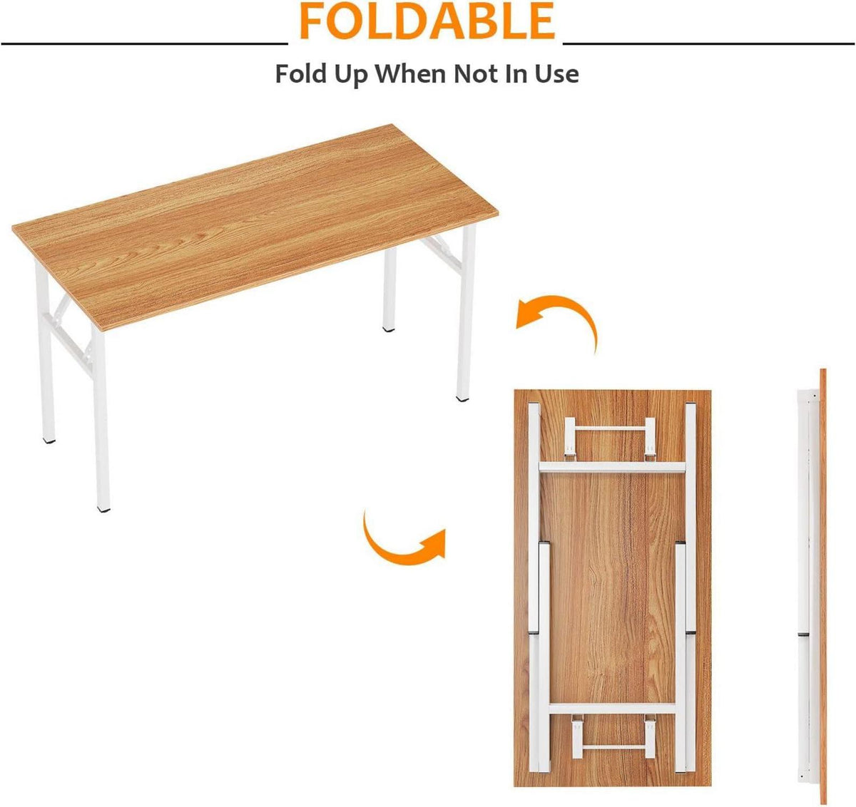 Kleiner Klapptisch 80 x 40 cm PC Schreibtisch Bürotisch Home Office Eckschreibtisch
