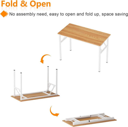 Kleiner Klapptisch 80x40cm PC-Schreibtisch Bürotisch Eckschreibtisch