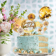 Goldene Geburtstagstorte Kuchendeko 13-teilig Cake Topper